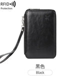 Minimalist and fashionable RFID passport holder multifunctional PU leather travel accessory passport holder wallet holder unisex