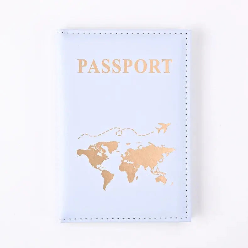 PU Passport Holder Map Pattern Ticket Passport Covers Travel Passport Protective Cover ID Credit Card Holder Travel Accessories