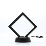 1Pc PE Film Jewelry Storage Box Brooch Coin Gems Jewelry Storage Box Dustproof Exhibition Decoration Floating Ring Case