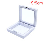 1Pc PE Film Jewelry Storage Box Brooch Coin Gems Jewelry Storage Box Dustproof Exhibition Decoration Floating Ring Case