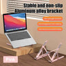 Aluminum Alloy Laptop Holder Stand Adjustable Foldable Portable for Notebook Computer Bracket Lifting Cooling Holder Non-slip