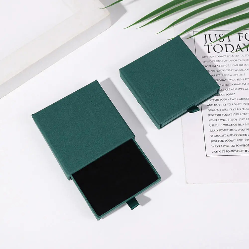 New Drawer Jewelry Box for Necklace Bracelet Earrings Ring Brooches Gift Organizer ExquisiteThicken Paper Storage Box Jeweler