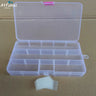 10/15 Compartment Beads Jewelery Storage Box Portable Craft Container Earrings Ring Display Case DIY Trinket Organizer Box