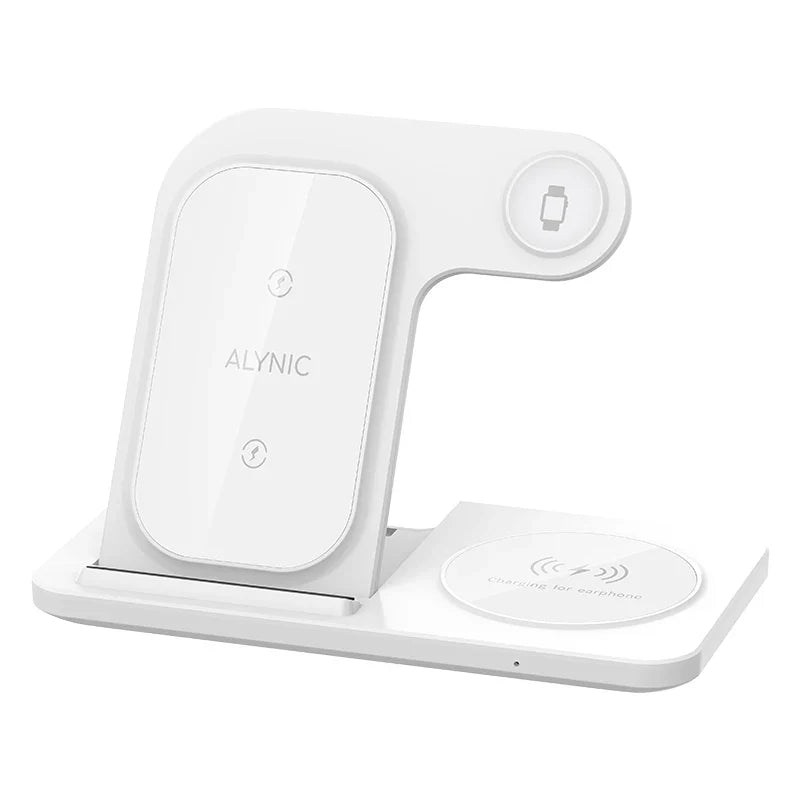 3 in 1 Wireless Charger Stand Pad For iPhone 15 14 13 12 X Max Foldable Fast Charging Station Dock For IWatch 8 7 SE AirPods Pro