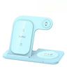 3 In 1 Wireless Charger Stand Foldable 15W Fast Wireless Charging Station Dock for iPhone 16 15 14 13 12 iWatch 9 8 7 6 Airpods