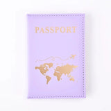 PU Passport Holder Map Pattern Ticket Passport Covers Travel Passport Protective Cover ID Credit Card Holder Travel Accessories