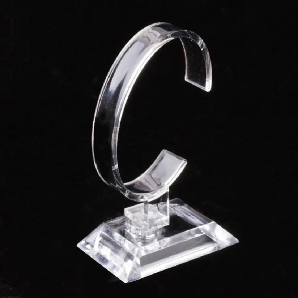 Plastic Transparent Watch Display Storage Stand Holder Counter Smart Watch Protective Showcase Shelf Rack Jewelry Packaging Box