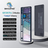 Wireless Mechanical Keyboard with 3.0 Screen 3 Knobs Hot-Swappable Silent Switch PBT keycaps