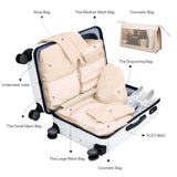 8/7/6 Pieces Set Travel Organizer Storage Bags Suitcase Packing Cubes Set Cases Portable Folding Luggage Clothes Shoe Tidy Pouch