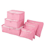 8/7/6 pieces Set Travel Organizer Storage Bags Suitcase Packing Set Storage Cases Portable Luggage Organizer Clothe Shoe Pouch