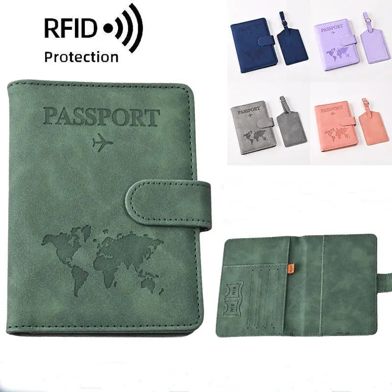 Passport Covers Women Men Letter Print Passport Holder Flight Ticket Clips ID Bank Credit Card Holder Passport Travel Organizer