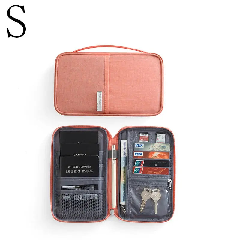Passport packs Wallet Family Passport Holder Multi Functional Document Case Organizer Travel accessories Document Bag Cardholder