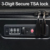 Luggage with front opening TSA approved lock hardshell suitcase Blue