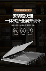 Large Capacity Foldable Storage Box Plastic Clothes Organizer Transparent Home Storage Trunk for Clothes Sundries Organizer