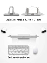 Vertical Laptop Stand Holder Foldable Aluminum Notebook Stand Laptop Tablet Stand Support For Macbook Air Pro PC 13-17 inch