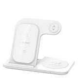 3 In 1 Wireless Charger Stand Foldable 15W Fast Wireless Charging Station Dock for iPhone 16 15 14 13 12 iWatch 9 8 7 6 Airpods
