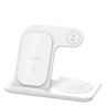 3 In 1 Wireless Charger Stand Foldable 15W Fast Wireless Charging Station Dock for iPhone 16 15 14 13 12 iWatch 9 8 7 6 Airpods