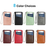 New Travel Passport Clip Wallet Women and Men Multifunctional PU Leather Card Holde RFID Anti Theft Swiping Wallets Storage Bag