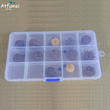 10/15 Compartment Beads Jewelery Storage Box Portable Craft Container Earrings Ring Display Case DIY Trinket Organizer Box