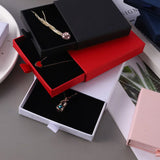 New Drawer Jewelry Box for Necklace Bracelet Earrings Ring Brooches Gift Organizer ExquisiteThicken Paper Storage Box Jeweler