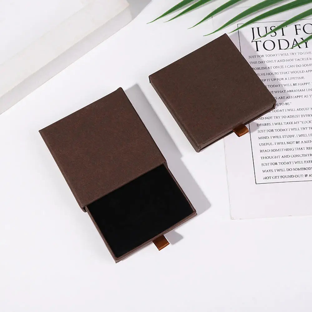 New Drawer Jewelry Box for Necklace Bracelet Earrings Ring Brooches Gift Organizer ExquisiteThicken Paper Storage Box Jeweler