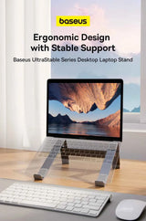 Baseus Laptop Stand Support for Notebook Aluminum Alloy 4 Gears Adjustable Vertical Stand For Macbook Air Pro 17'' Laptop Stand