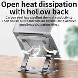 Laptop Stand Adjustable Aluminum Alloy Notebook Tablet Stand Up to 17 Inch Laptop Portable Fold Holder Cooling Bracket Support