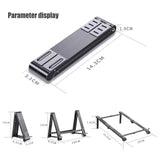 Oatsbasf Mini Laptop Holder Aluminum Adjustable Phone Stand For Macbook Pro Air iPad Notebook Tablet Holder 3 in1Portable Stand