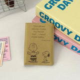 Cartoon Snoopy Passport Cover Traveling Abroad Passport Holder Women Men Travel Essentials Simple PU Leather Passport Wallet