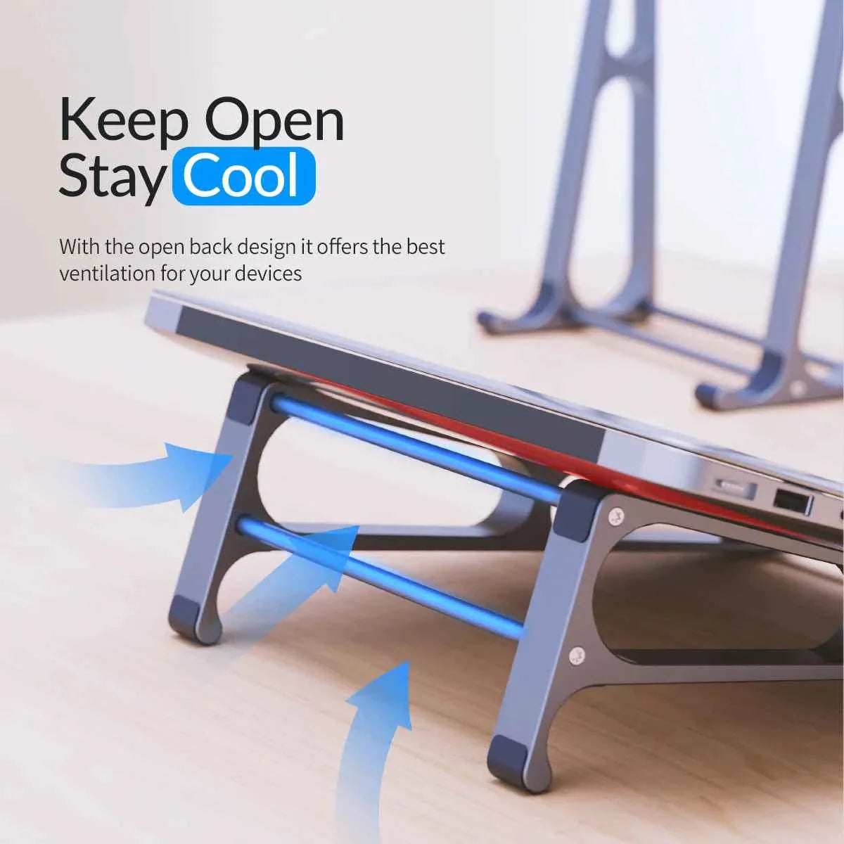 ORICO Laptop Stand Aluminium Laptop Stand Vertical Stand Notebook Desktop Holder Portable Tablet Stand for 13 to 17.4 inch Mac