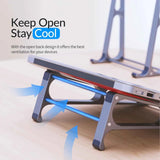 ORICO Laptop Stand Aluminium Laptop Stand Vertical Stand Notebook Desktop Holder Portable Tablet Stand for 13 to 17.4 inch Mac