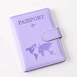 Passport Covers Women Men Letter Print Passport Holder Flight Ticket Clips ID Bank Credit Card Holder Passport Travel Organizer
