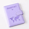 Passport Covers Women Men Letter Print Passport Holder Flight Ticket Clips ID Bank Credit Card Holder Passport Travel Organizer