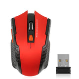 2.4G 6 Buttons Wireless Mouse 1600DPI Optical Mouse Gamer for Computer Wireless Mice with USB Receiver for PC Laptop Accessories