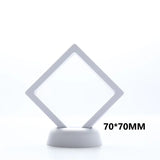 1Pc PE Film Jewelry Storage Box Brooch Coin Gems Jewelry Storage Box Dustproof Exhibition Decoration Floating Ring Case