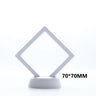 1Pc PE Film Jewelry Storage Box Brooch Coin Gems Jewelry Storage Box Dustproof Exhibition Decoration Floating Ring Case
