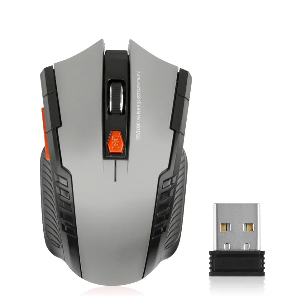 2.4G 6 Buttons Wireless Mouse 1600DPI Optical Mouse Gamer for Computer Wireless Mice with USB Receiver for PC Laptop Accessories