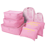 8/7/6 Pieces Set Travel Organizer Storage Bags Suitcase Packing Cubes Set Cases Portable Folding Luggage Clothes Shoe Tidy Pouch
