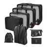 8/7/6 Pieces Set Travel Organizer Storage Bags Suitcase Packing Cubes Set Cases Portable Folding Luggage Clothes Shoe Tidy Pouch