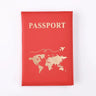 Fashion Women Travel Passport Cover Holder Case ID Credit Card Holder Travel Accessories Map Passports Wallet Ticket Protective