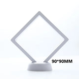 1Pc PE Film Jewelry Storage Box Brooch Coin Gems Jewelry Storage Box Dustproof Exhibition Decoration Floating Ring Case
