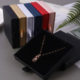 New Drawer Jewelry Box for Necklace Bracelet Earrings Ring Brooches Gift Organizer ExquisiteThicken Paper Storage Box Jeweler