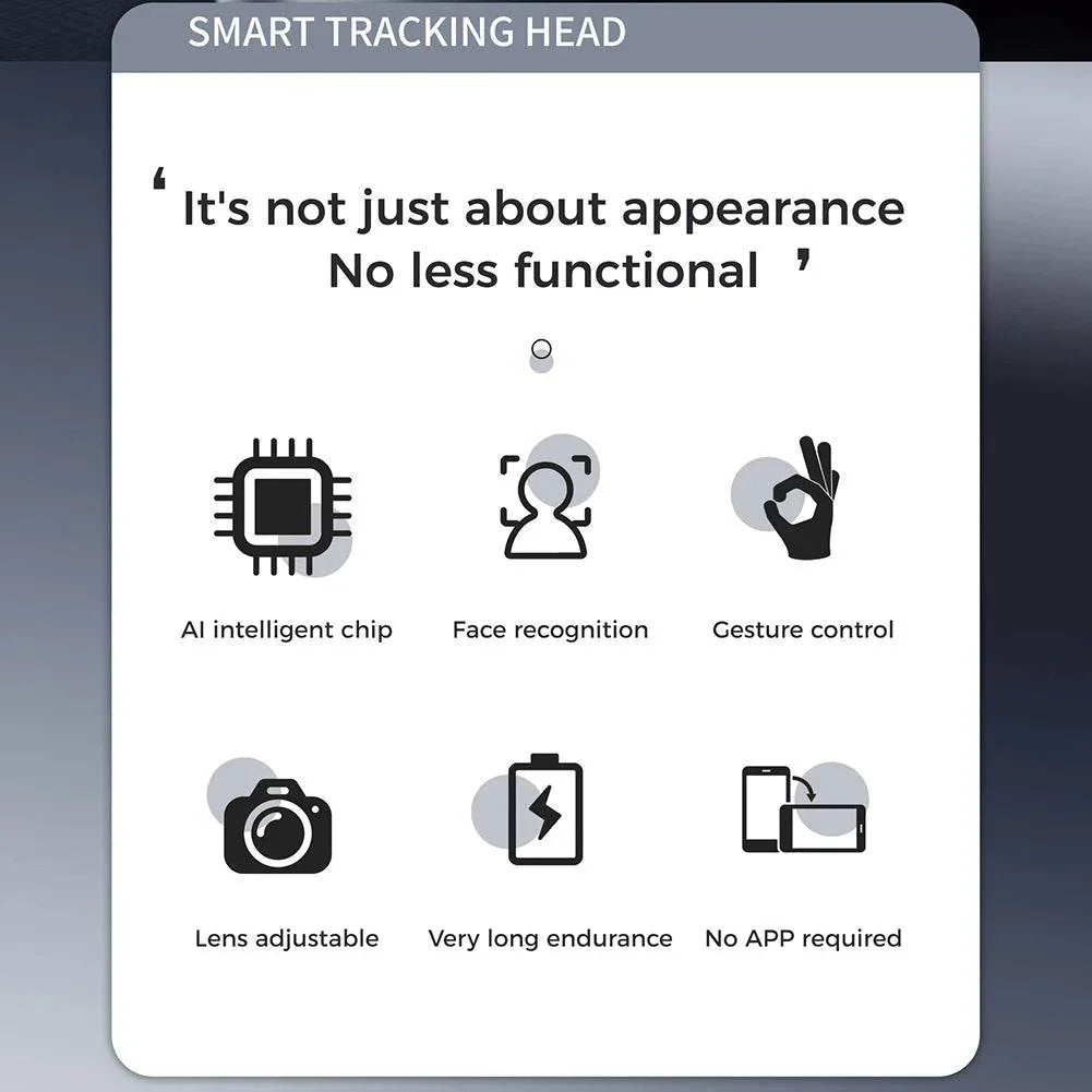 Auto Face Tracking Tripod 360° Rotation for Tiktok Videos
