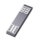Oatsbasf Mini Laptop Holder Aluminum Adjustable Phone Stand For Macbook Pro Air iPad Notebook Tablet Holder 3 in1Portable Stand