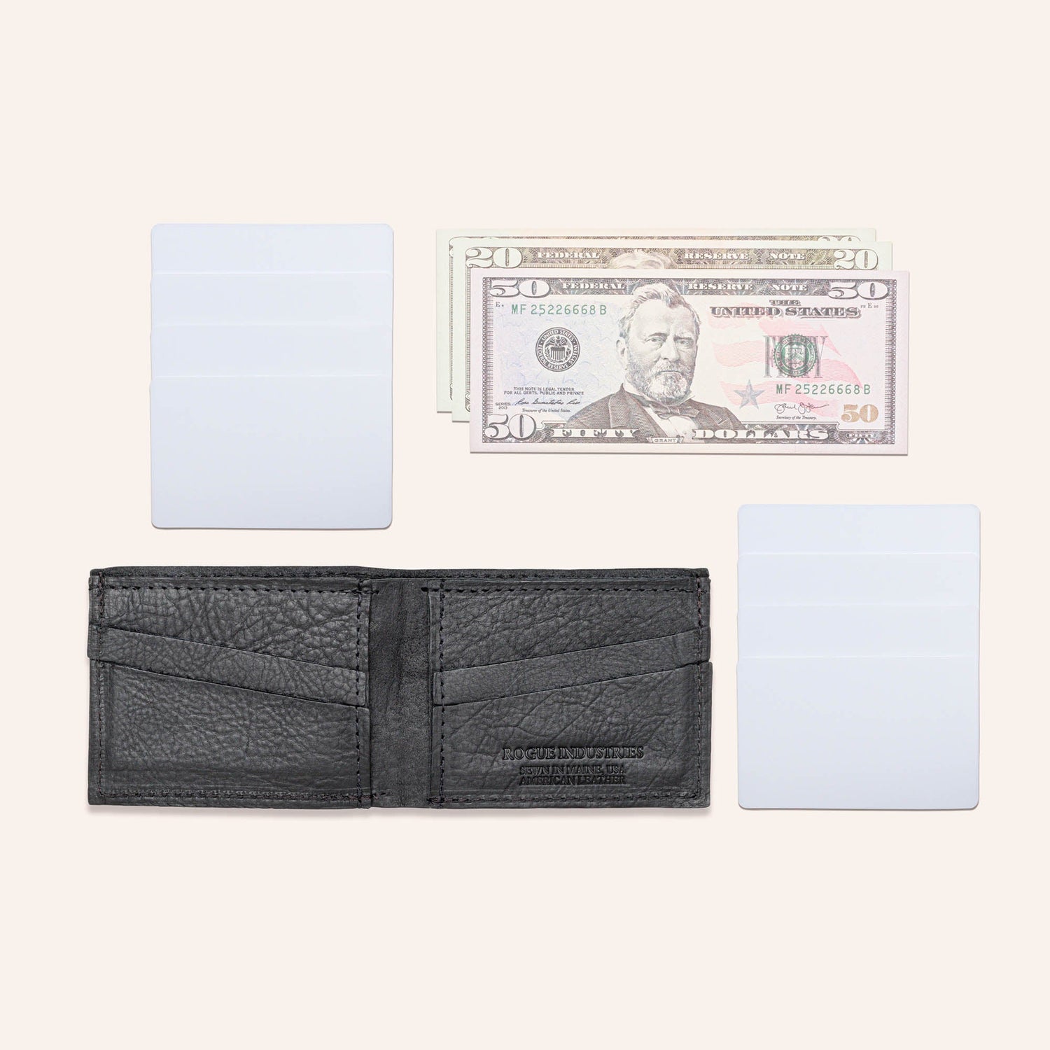Heritage Wallet in Bison Leather