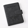 Passport Covers Women Men Letter Print Passport Holder Flight Ticket Clips ID Bank Credit Card Holder Passport Travel Organizer