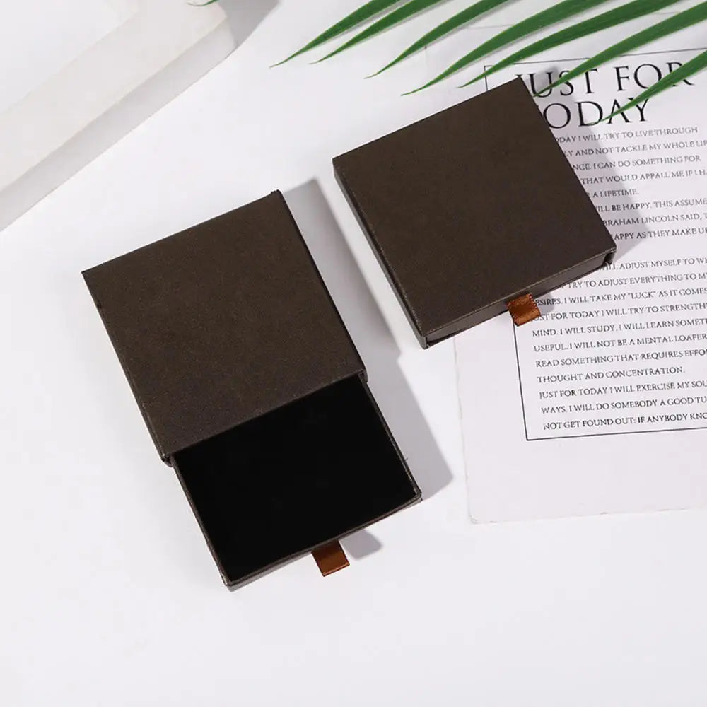 New Drawer Jewelry Box for Necklace Bracelet Earrings Ring Brooches Gift Organizer ExquisiteThicken Paper Storage Box Jeweler