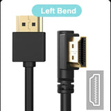 90 Degree HDMI 2.0 Cable - Graphene Enhanced for Space-Saving Installations | 8K, 3D & High Refresh Rate Aux Cable  Hdmi Cable