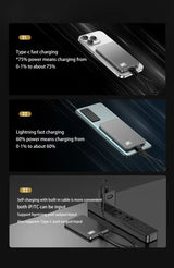 Oneplus Magsafe Power Bank Fast Charging Portable Ultra-thin Magnetic Wireless Digital Display Power Bank Usb Type C Lightning