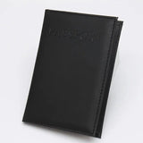 High Quality English PU Leather Passport Covers Document Cover Travel Passport Holder ID Card Passport Holder Travel Acceessory